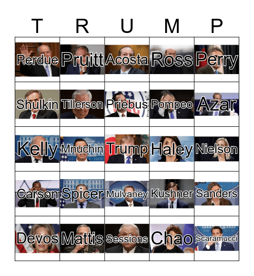 TRUMP BINGO Card