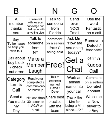 Bingo 3.16.2018 Bingo Card