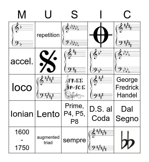 AIM Level 4 Bingo Card