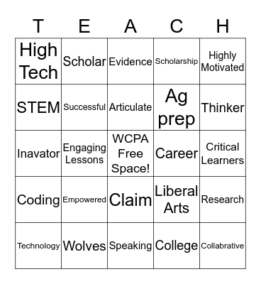 SLO Bingo  Bingo Card
