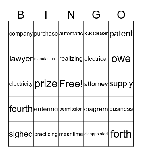 Happy Friday!! Bingo Card