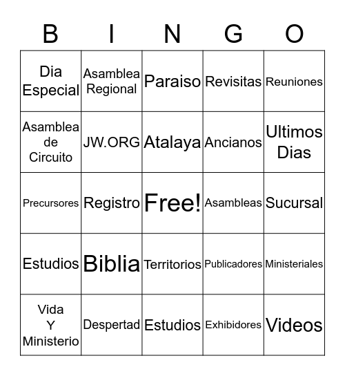 Bingo Card