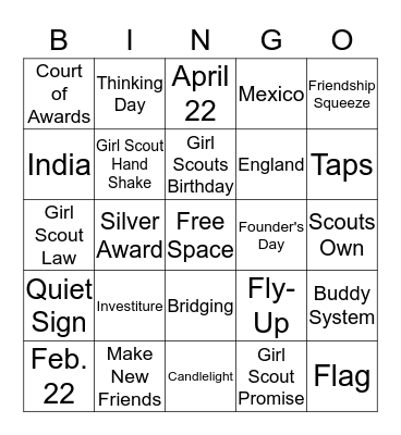 SharpEze Bingo Card