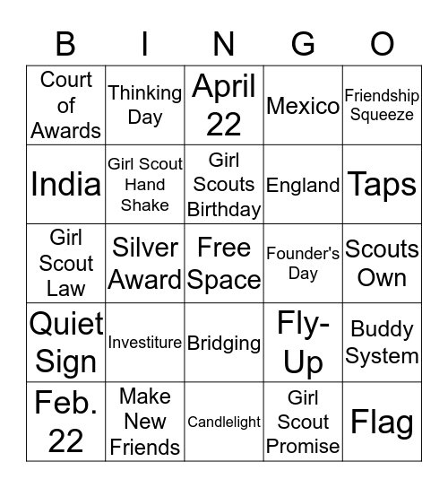 SharpEze Bingo Card