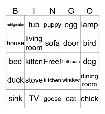 review Bingo Card