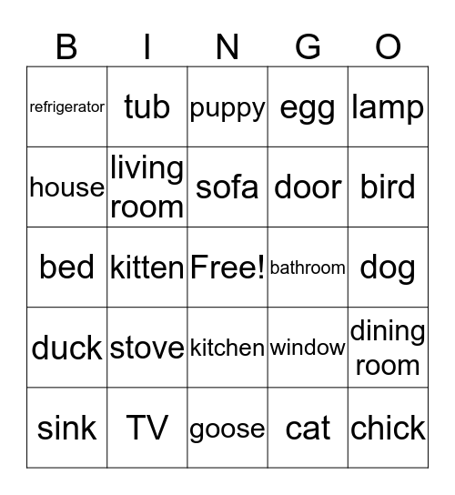 review Bingo Card