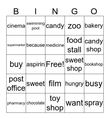 unit 16 Bingo Card