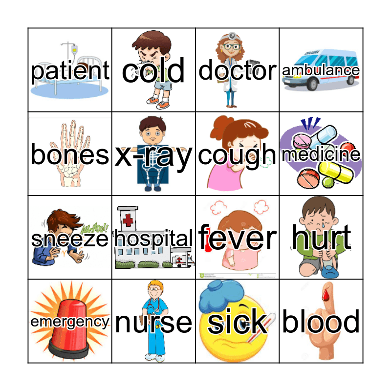 Doctor Bingo Card