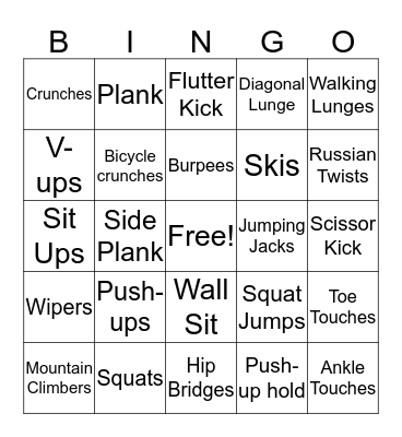 St Patrick's Day Bingo Card