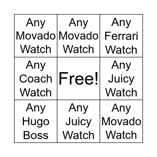 Luck of the Irish! Bingo Card