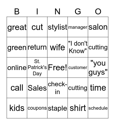 If Gary says any of these words check them off!!! Bingo Card