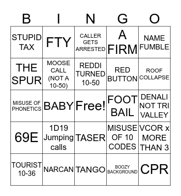 Midshift BINGO Card