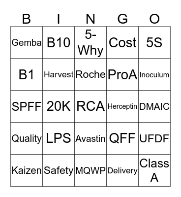 RSTO RCW 2018 Bingo Card