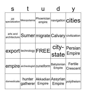 first nine weeks test Review Bingo Card