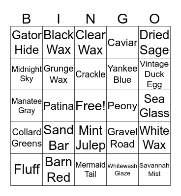Dixie Belle Bingo Card