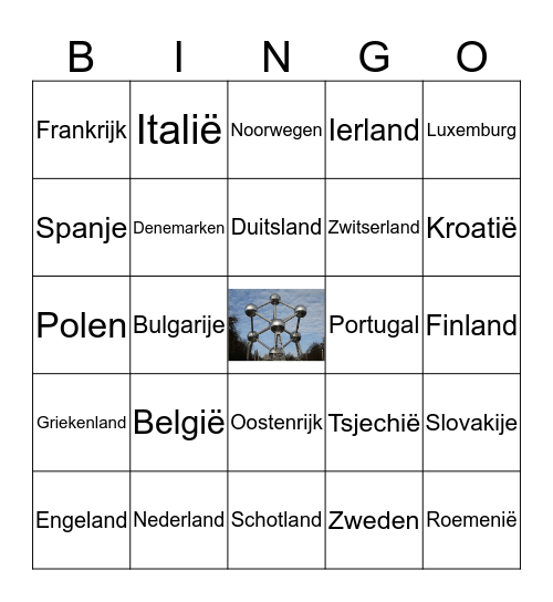 landen Europa Bingo Card