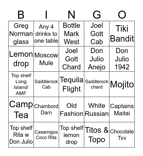 Dingo Bingo Card