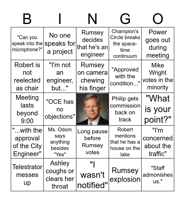 Planning Zoning Commission Bingo Card planning-zoning-commission-bingo-card