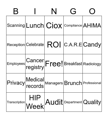 HIM BINGO Card