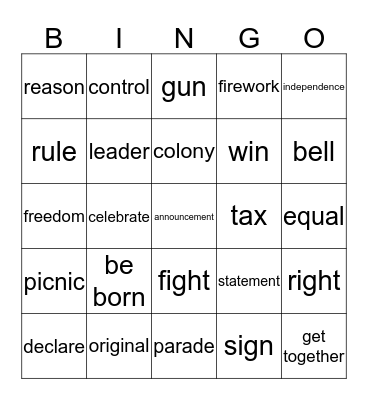 yeoul unit 10 Bingo Card
