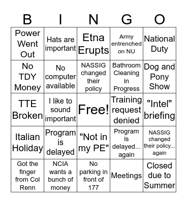 AGS Bingo Card