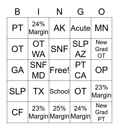 FL Allied April BINGO! Bingo Card