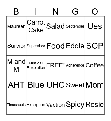 Rolufs Rascals Bingo Card