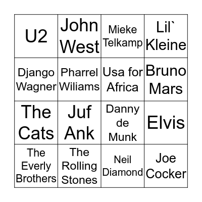 Nogal Wiedus Bingo Card