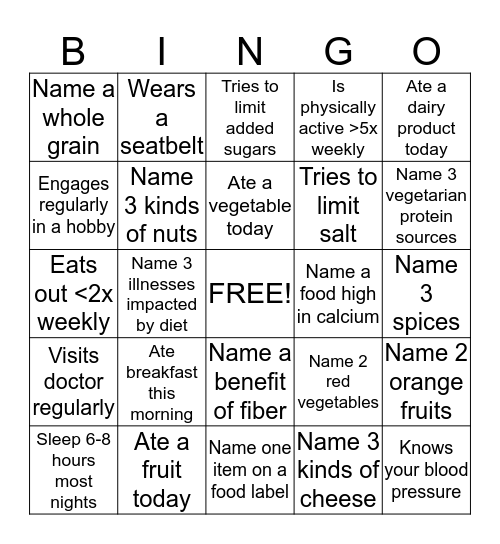Get to Know Your Co-workers Bingo Card