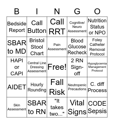 Skills Fair Bingo Card