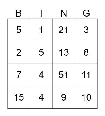 Find someone who ... Bingo Card
