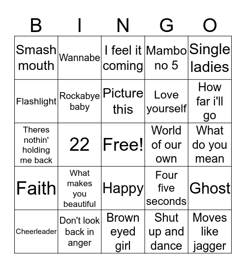 little monsters Bingo Card