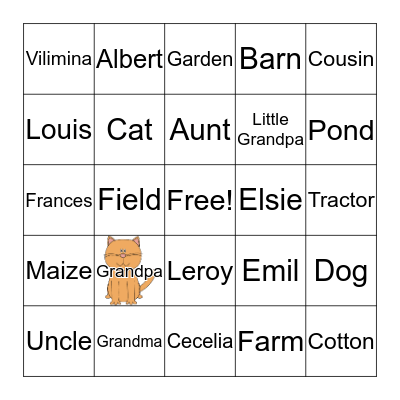 Holub Family Reunion Bingo Card