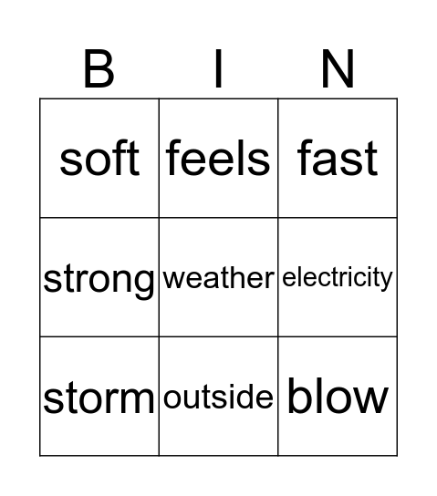GR1Unit6part1 REACH Bingo Card