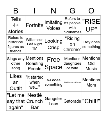 Sociology Bingo Card