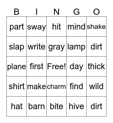 Bingo Card
