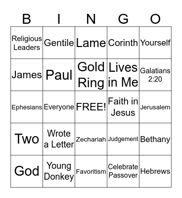 March Bingo Card