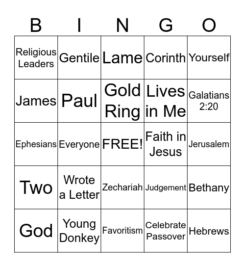 March Bingo Card