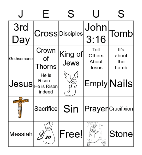 Easter Bingo Card