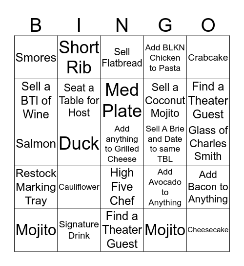 DaDa Bingo Card