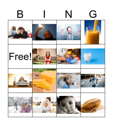 I Feel/ I Like Listening Bingo Card