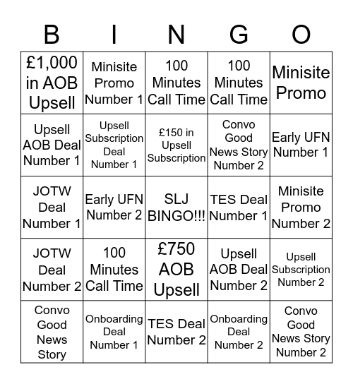 IAM BINGO!!!! Bingo Card