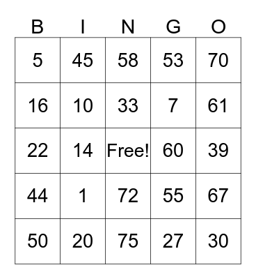 Bingo Tupperware do Meninos Bingo Card
