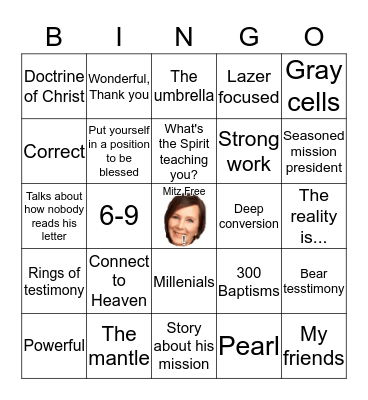 President Bingo Card