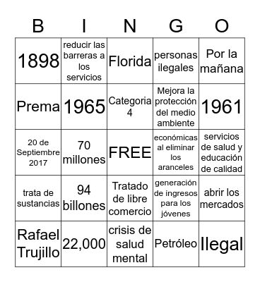 Bingo Card