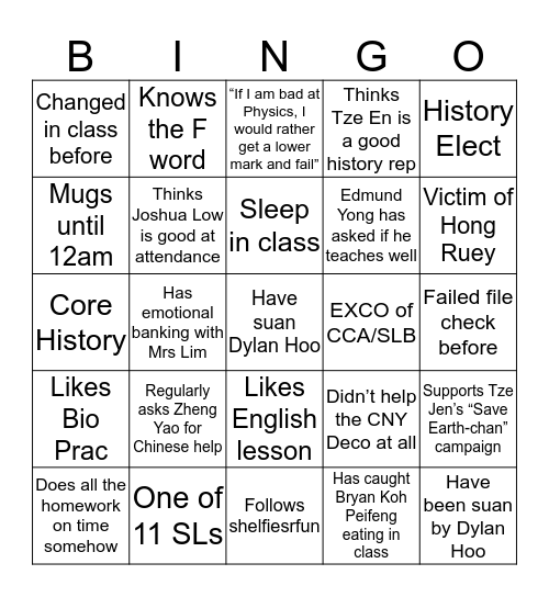4-8 Bingo Card