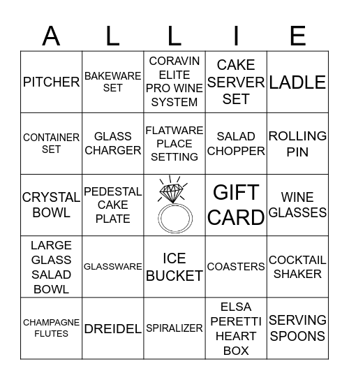 ALLISON & CO. Bingo Card