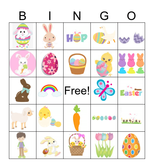 Easter Bingo Card