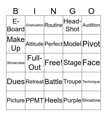 PPMT 2018 RETREAT Bingo Card