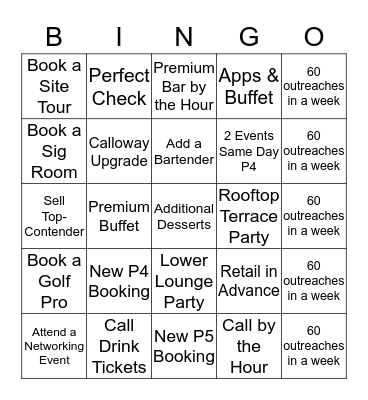SALES BINGO Card